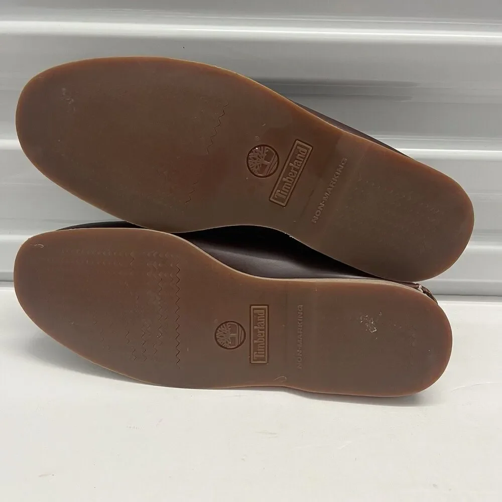 Timberland Men 11.5 M Boat Shoes Classic Brown Leather 25077